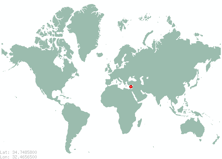 Koloni in world map
